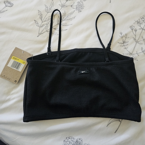 Nike Swim Elevated Essential Medium-Coverage Bandeau Midkini Top - Picture 2 of 3